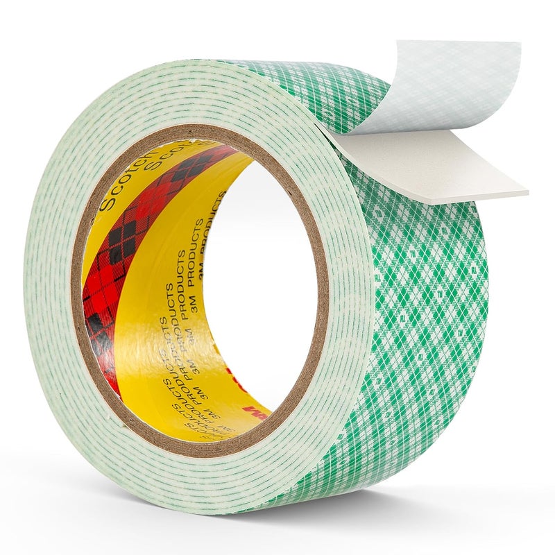 Surekeep 3M Double Sided Foam Tape 2" x 10Ft White 4026 Double Coated Urethane Adhesion Polyurethane Tape for Mounting Signs Craft DIY Projects Cards, 1 Pack - Image 1